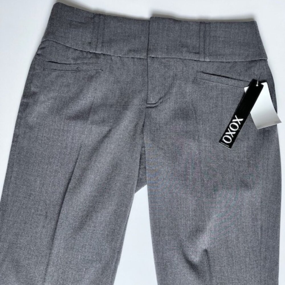 NEW PROFESSIONAL GREY FLAT FRONT PANTS